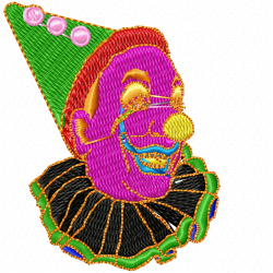 Joker Clowns Embroidery Design 6 Joker Clowns Embroidery Design 6